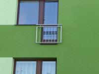 Nerezové zábradlí pro francouzská okna Hlučín