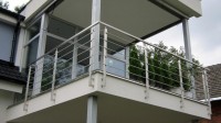 Balkonové nerezové zábradlí, rodinný dům v Markvartovicích