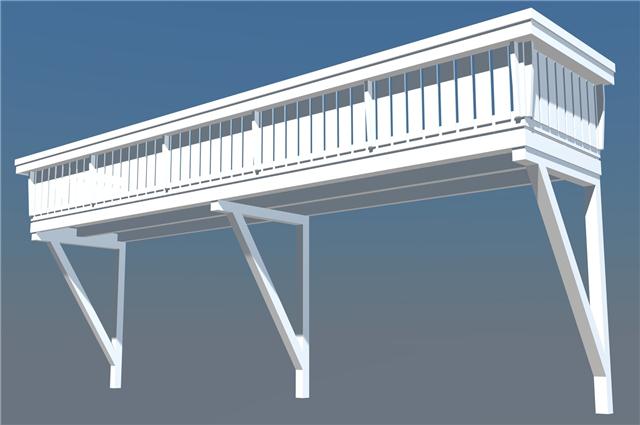 Samonosné dřevěné balkóny | Stylové balkóny